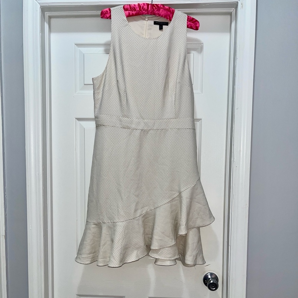 Cream polka dot dress